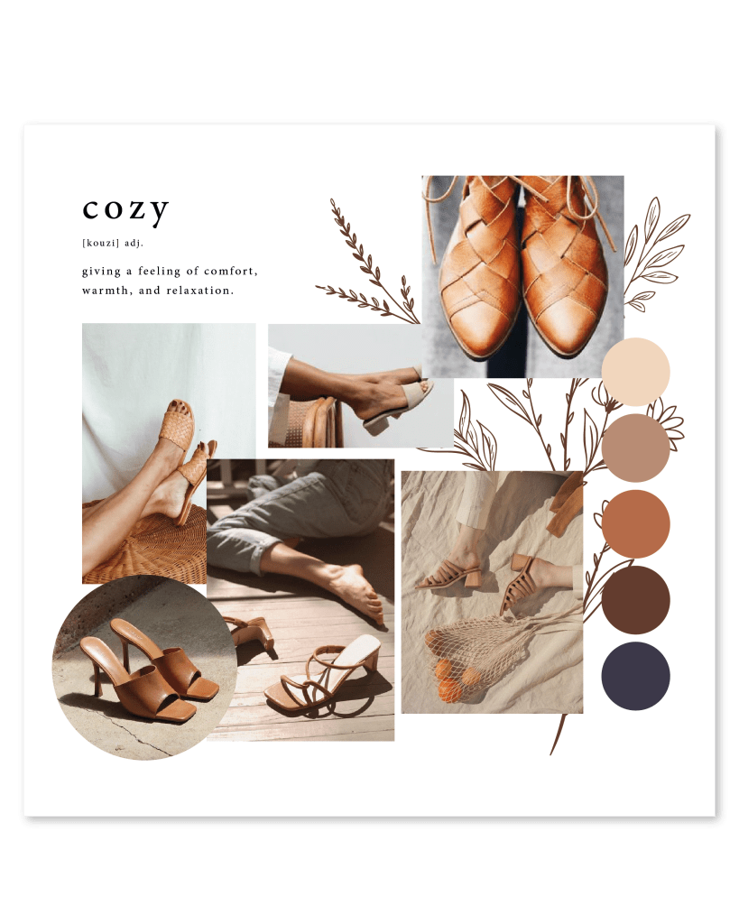 Moodboard Zapatos Agencia Becom Ibiza