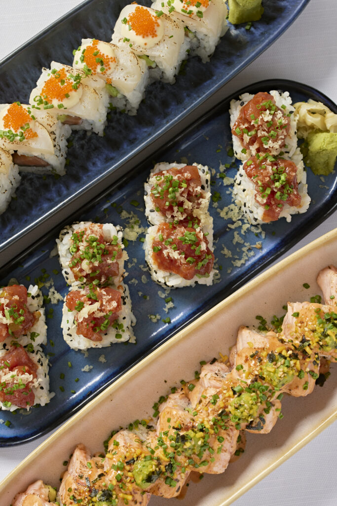 Detalle de sushi en el restaurante del Only YOU Boutique Hotel Madrid
